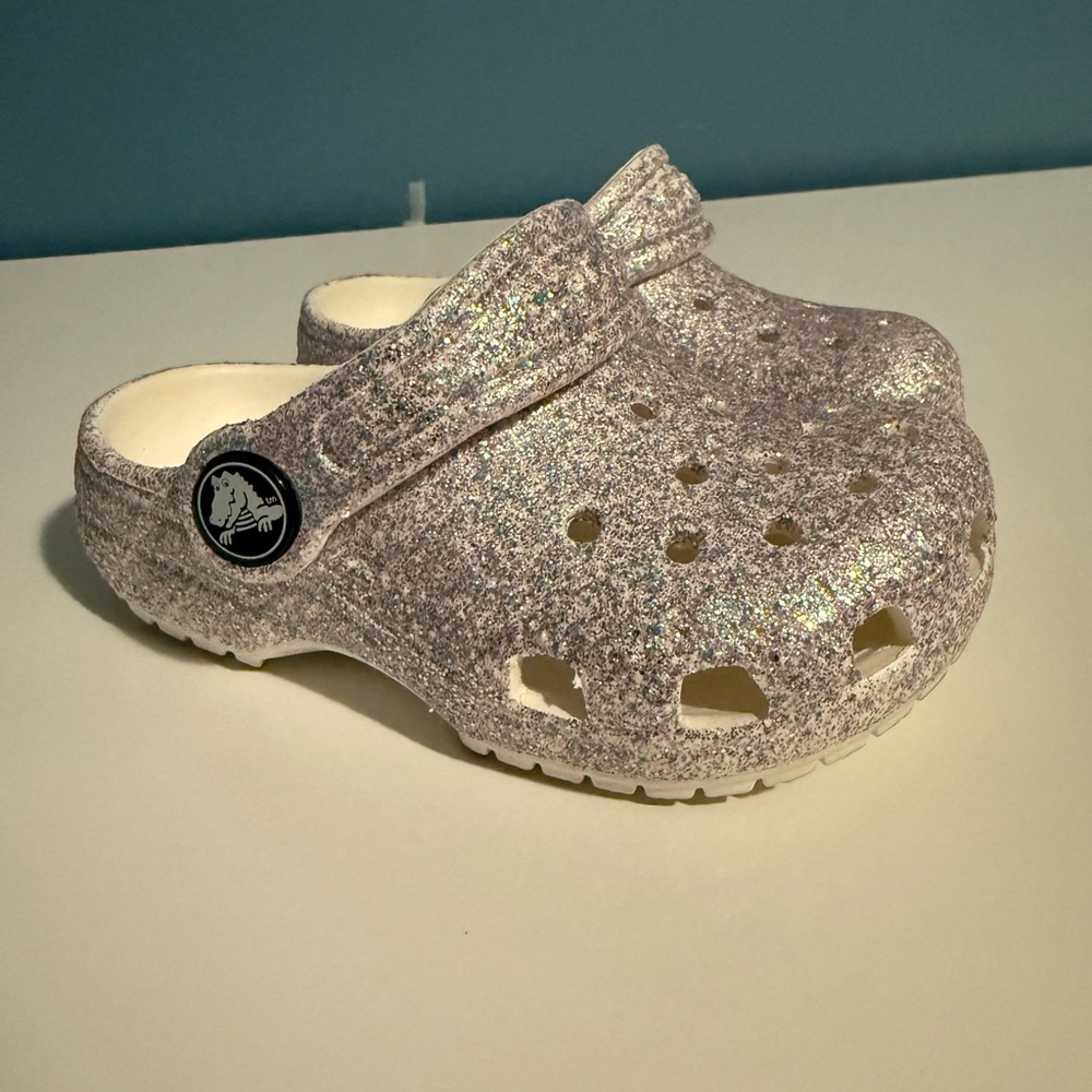 Toddler Glitter Crocs